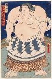 Portrait Du Lutteur De Sumo Shiranui Mitsuemon (1825-1879) Avec Un Tablier Rituel. Estampe De Utaga-Utagawa Kunisada II-Giclee Print