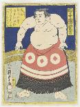 Portrait Du Lutteur De Sumo Shiranui Mitsuemon (1825-1879) Avec Un Tablier Rituel. Estampe De Utaga-Utagawa Kunisada II-Giclee Print