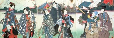 Scene from Act Xi of 'Chiushingura Or, the Loyal League: a Japanese Romance', by Monzayemon…-Utagawa Kunisada-Giclee Print