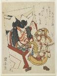Kite with an Actor's Face-Utagawa Kuniyasu-Framed Giclee Print