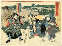 Kite with an Actor's Face-Utagawa Kuniyasu-Framed Giclee Print