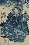 The Courtesan Hanao of Ogi-Ya-Utagawa Kuniyoishi-Art Print