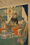 Western Traders at Yokohama Transporting Cargo and Passengers, 1861-Utagawa Sadahide-Giclee Print