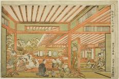 Kyoto Sanjusangendo No Zu-Utagawa Toyoharu-Framed Premier Image Canvas