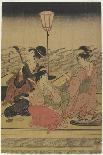 The Third Month, Triptych (From the Series Twelve Months by Two-Utagawa Toyohiro-Giclee Print
