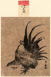 Niwatori, Hen and Chick. [Between 1804 and 1818], 1 Print : Woodcut, Color ; 22.1 X 17-Utagawa Toyohiro-Giclee Print