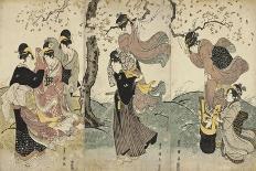 Beauty Holding a Pipe-Utagawa Toyokuni-Art Print