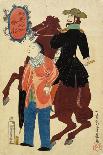 American Horseman and a Chinese, January 1861-Utagawa Yoshiiku-Framed Giclee Print