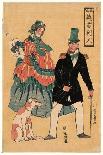 Americans Drawn from Life (Sho Utsushi Amerikajin), 1861-Utagawa Yoshikazu-Framed Giclee Print