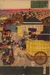 Battle, from the Series '47 Faithful Samurai, 1850-1880-Utagawa Yoshitora-Giclee Print