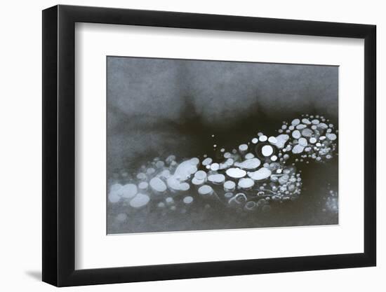 Utah. Abstract Design Formed by Frozen Ice Bubbles in Courthouse Wash, Arches National Park-Judith Zimmerman-Framed Photographic Print