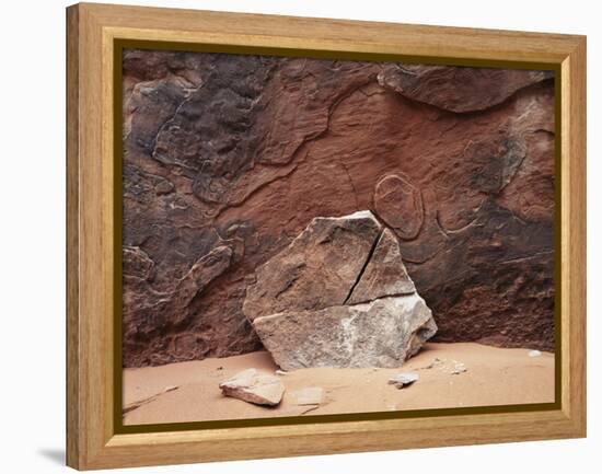 Utah, Arches National Park. an Abstract Sandstone Formation-Christopher Talbot Frank-Framed Premier Image Canvas