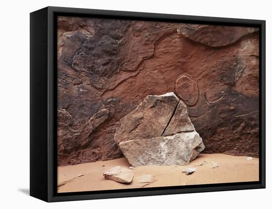 Utah, Arches National Park. an Abstract Sandstone Formation-Christopher Talbot Frank-Framed Premier Image Canvas