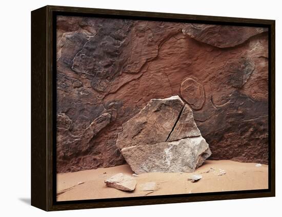 Utah, Arches National Park. an Abstract Sandstone Formation-Christopher Talbot Frank-Framed Premier Image Canvas