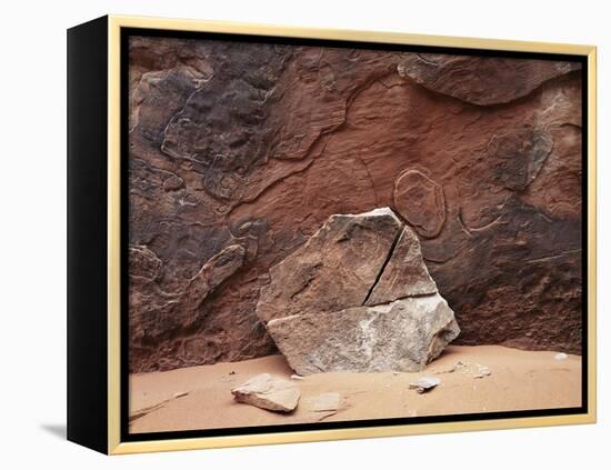 Utah, Arches National Park. an Abstract Sandstone Formation-Christopher Talbot Frank-Framed Premier Image Canvas