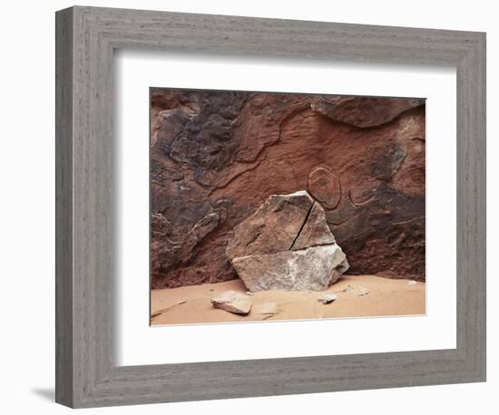 Utah, Arches National Park. an Abstract Sandstone Formation-Christopher Talbot Frank-Framed Photographic Print