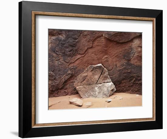 Utah, Arches National Park. an Abstract Sandstone Formation-Christopher Talbot Frank-Framed Photographic Print