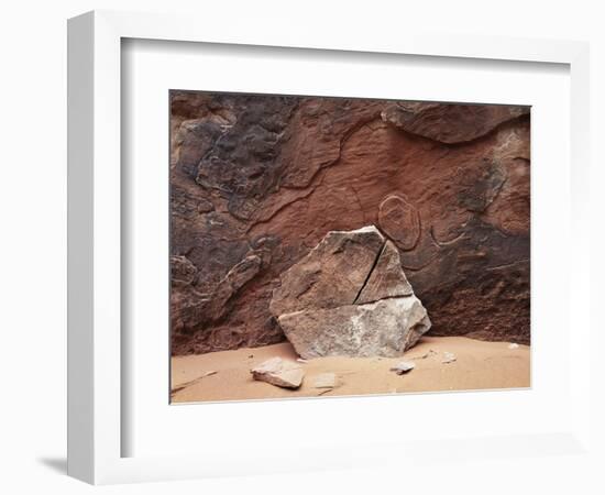Utah, Arches National Park. an Abstract Sandstone Formation-Christopher Talbot Frank-Framed Photographic Print