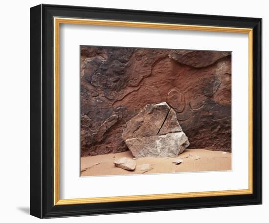 Utah, Arches National Park. an Abstract Sandstone Formation-Christopher Talbot Frank-Framed Photographic Print