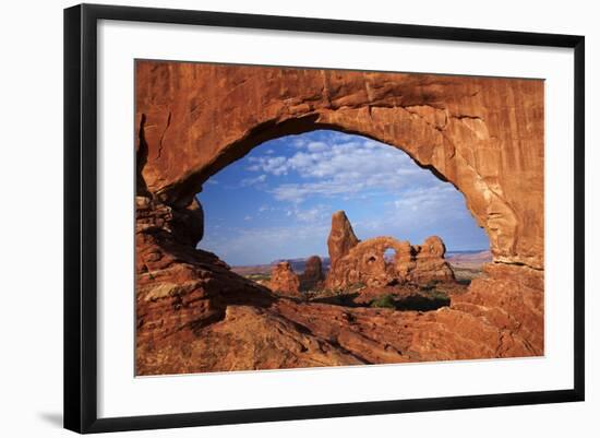 Utah, Arches National Park, Turret Arch Seen Through North Window-David Wall-Framed Photographic Print