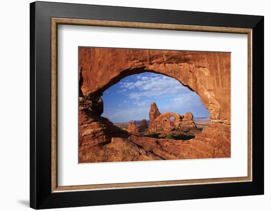 Utah, Arches National Park, Turret Arch Seen Through North Window-David Wall-Framed Photographic Print