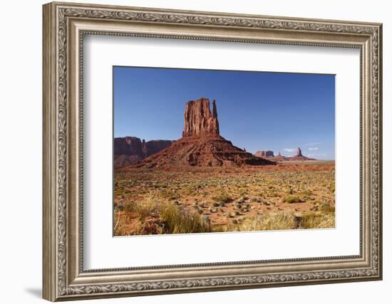 Utah. Arizona Border, Navajo Nation, Monument Valley, West Mitten-David Wall-Framed Photographic Print