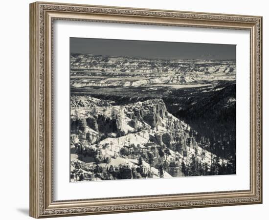 Utah, Bryce Canyon National Park, Bryce Amphitheater Between Sunrise and Sunset Points, USA-Walter Bibikow-Framed Photographic Print