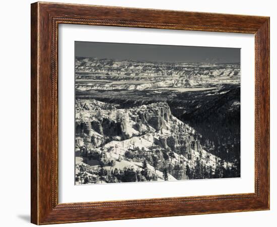 Utah, Bryce Canyon National Park, Bryce Amphitheater Between Sunrise and Sunset Points, USA-Walter Bibikow-Framed Photographic Print