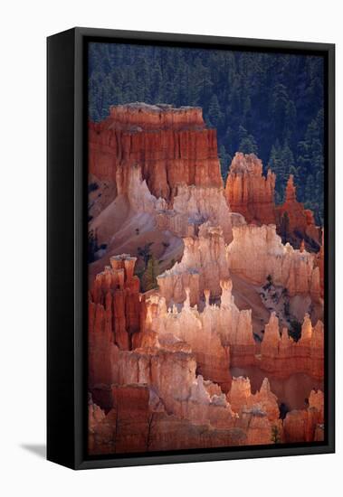 Utah, Bryce Canyon National Park, Hoodoos in Bryce Amphitheater-David Wall-Framed Premier Image Canvas