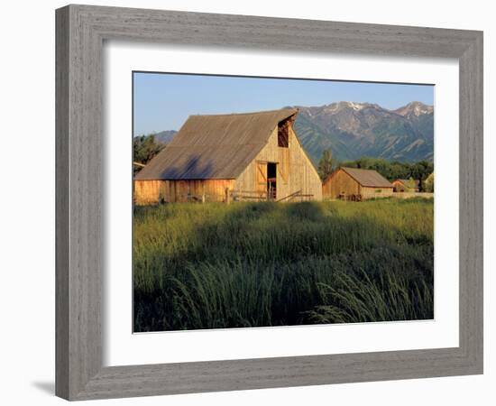 Utah, Cache Valley. Buildings of the Ronald Jensen Historical Farm-Scott T^ Smith-Framed Photographic Print