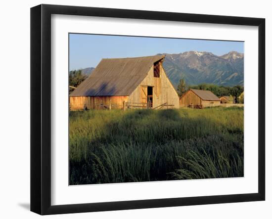 Utah, Cache Valley. Buildings of the Ronald Jensen Historical Farm-Scott T^ Smith-Framed Photographic Print