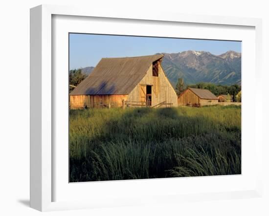 Utah, Cache Valley. Buildings of the Ronald Jensen Historical Farm-Scott T^ Smith-Framed Photographic Print