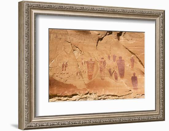 Utah, Canyonlands, Horseshoe Canyon, Great Gallery, Petroglyphs-Jamie & Judy Wild-Framed Photographic Print