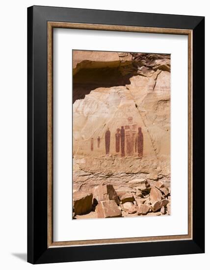 Utah, Canyonlands, Horseshoe Canyon, Great Gallery, Petroglyphs-Jamie & Judy Wild-Framed Photographic Print