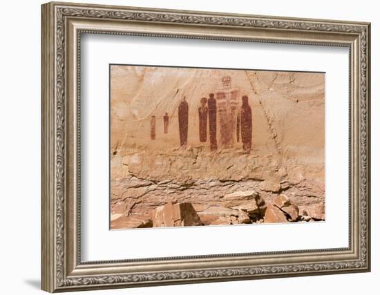 Utah, Canyonlands, Horseshoe Canyon, Great Gallery, Petroglyphs-Jamie & Judy Wild-Framed Photographic Print