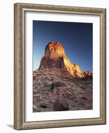 Utah, Canyonlands National Park, Sunset on a Sandstone Formation-Christopher Talbot Frank-Framed Photographic Print