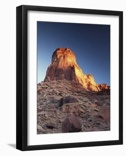 Utah, Canyonlands National Park, Sunset on a Sandstone Formation-Christopher Talbot Frank-Framed Photographic Print