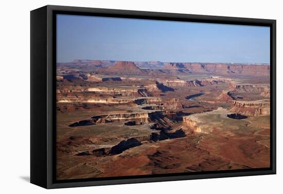 Utah, Canyonlands National Park, White Rim and Green River, Island in the Sky-David Wall-Framed Premier Image Canvas