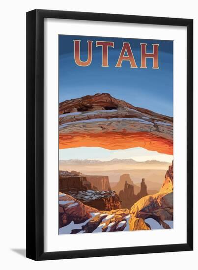 Utah - Canyonlands View-Lantern Press-Framed Art Print