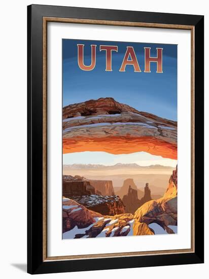 Utah - Canyonlands View-Lantern Press-Framed Art Print