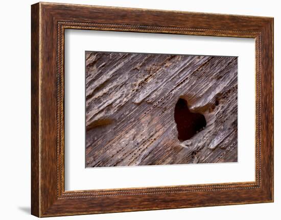 Utah, Capitol Reef National Park. Heart-Shaped Hole in Rock-Jaynes Gallery-Framed Photographic Print