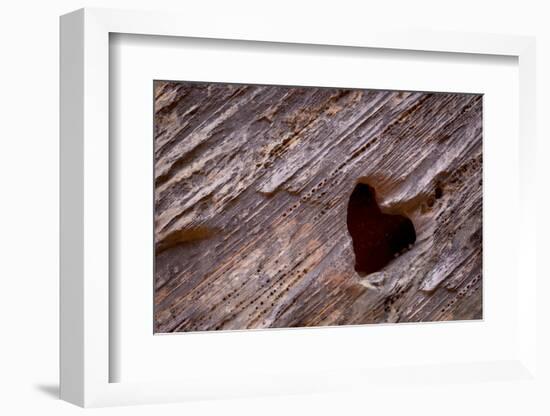 Utah, Capitol Reef National Park. Heart-Shaped Hole in Rock-Jaynes Gallery-Framed Photographic Print