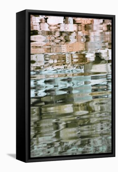 Utah. Colorful Abstract Reflections of Canyon Walls on Lake Powell-Judith Zimmerman-Framed Premier Image Canvas