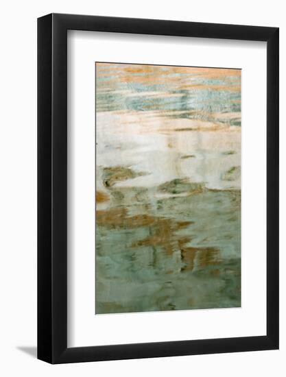 Utah. Colorful Abstract Reflections of Canyon Walls on Lake Powell-Judith Zimmerman-Framed Photographic Print