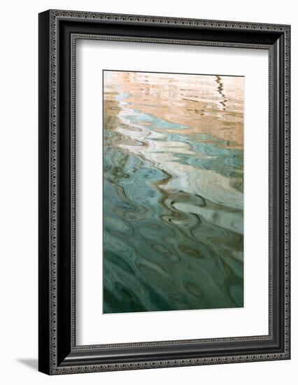 Utah. Colorful Abstract Reflections of Canyon Walls on Lake Powell-Judith Zimmerman-Framed Photographic Print