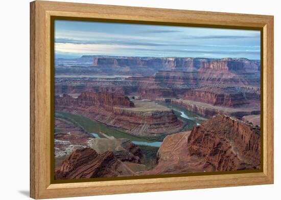 Utah, Dead Horse Point State Park. Colorado River Gooseneck Formation-Cathy & Gordon Illg-Framed Premier Image Canvas