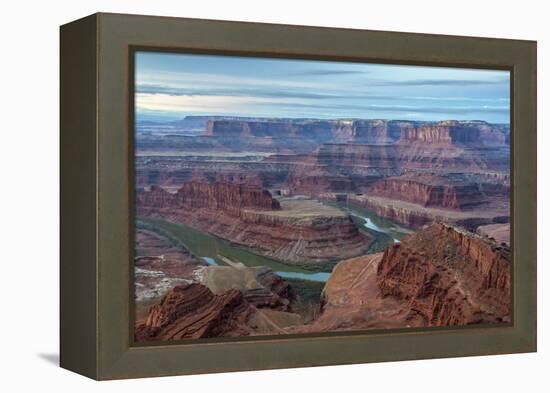 Utah, Dead Horse Point State Park. Colorado River Gooseneck Formation-Cathy & Gordon Illg-Framed Premier Image Canvas