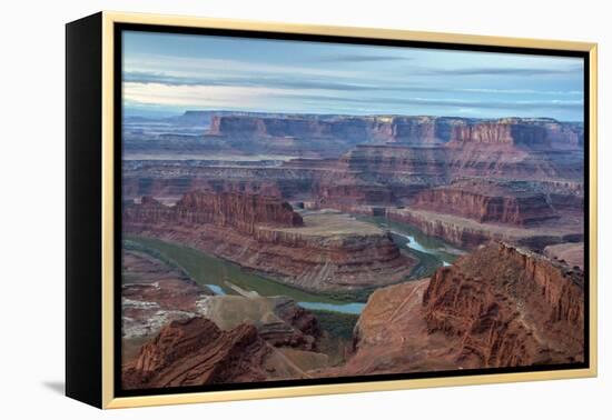 Utah, Dead Horse Point State Park. Colorado River Gooseneck Formation-Cathy & Gordon Illg-Framed Premier Image Canvas