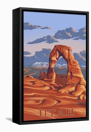 Utah - Delicate Arch-Lantern Press-Framed Stretched Canvas