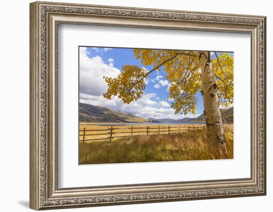 Utah, Fishlake National Forest. Landscape of Fish Lake and Mountains-Jaynes Gallery-Framed Photographic Print